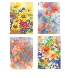 TLC Notelets - Pack B: Flowers - 8pk