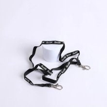 Fear Not Black Face Mask Lanyard