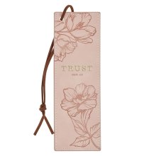 Bookmark Faux Leather Pink Trust Prov. 3:5