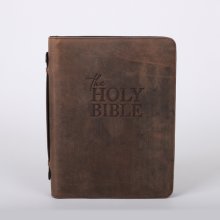 Bible Cover Holy Bible Buffalo Leather Large