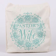 Pastor's Wife Cotton Tote