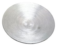 Silver Aluminium Candle Plate D 12.5 cm