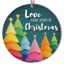 Christmas Love Ceramic Hanging Decoration