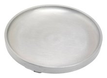 Matt Aluminium Candlestick Plate D 12 cm