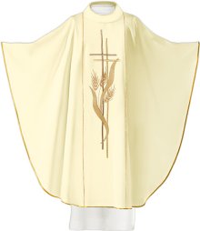 Cream Chasuble (Length 129cm x 150cm)