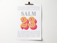 Welsh - The Lord Is My Shepherd - Psalm 23 - A4 Print