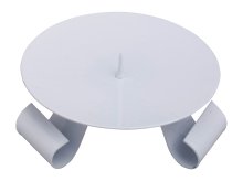 White Iron Candle Holder D 11.5 cm