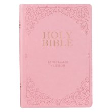 KJV Bible Giant Print Full-size Faux Leather, Pink
