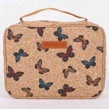 Bible Cover Cork Wonderfully Made Butterflies Large