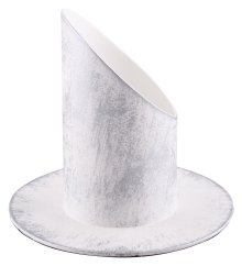 White Candle Holder D 4 cm