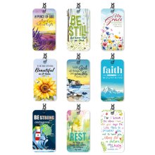 Pack of 9 Christian keyrings