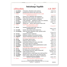Ndebele Golden Thoughts Calendar 2027