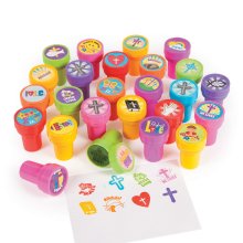 Assorted Christian Stamps - Pack of 50