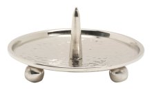 Nickel Plated Candlestick Plate with Thorn D 8 cm inside