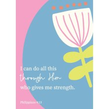 I Can Do All This Postcard - Pack Of 12