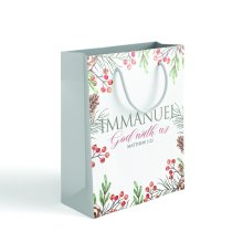 Immanuel God With Us Gift Bag With Carry Handles
