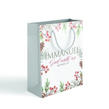 Immanuel God With Us Gift Bag With Carry Handles