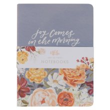 Notebook Set Medium 2pc Blue Pink Floral