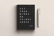 Set Your Minds On Things Above Christian Notebook – Luxury A5 Hardback Journal | Colossians 3:2