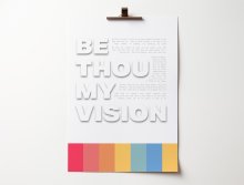 Be thou my vision. A4 poster