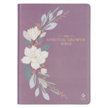 NLT, The Spiritual Growth Bible Faux Leather, Purple