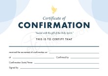 ETC Confirmation Certificate A5 Landscape (pack of 10)