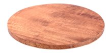 Dark Wood Candle Plate D 12 cm