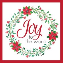 Joy Wreath Christmas Cards