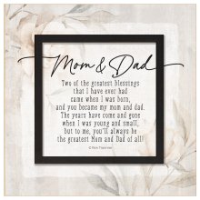 Plaque-Layered Grace-Mom & Dad (6 x 6)