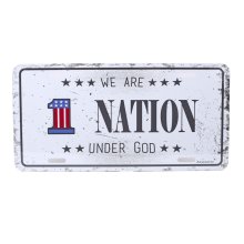 One Nation Number Plate Tag