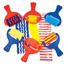 Assorted Sponge Patterned Rollers (Set of 6)