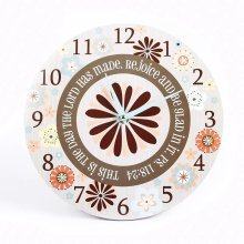 Rejoice And Be Glad 11" Wall Clock