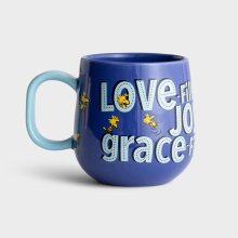 Peanuts Love Joy Grace Mug