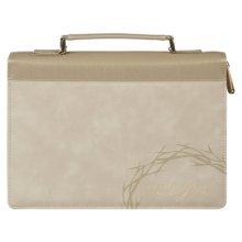 Bible Cover Fashion Taupe Amazing Grace Isa. 53:5