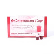 Communion Cups with Cross Full Size 1 3/8In Pack of 500