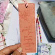 Lux Leather Bookmark - I Praise You