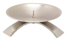 Nickel Plated Candlestand with Small Thorn D 9.5 cm