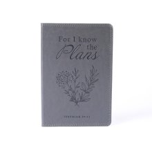 Jeremiah 29:11 Grey Imitation Leather Journal