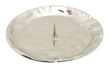 Nickel Plated Candlestick Plate with Thorn D 9 cm