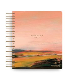 NLT Spiral-Bound Notetaking Bible, Filament Enabled (Hardcover LeatherLike, Pink Landscape)