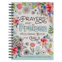 Coloring Book Spiral Prayers & Praises for Girls