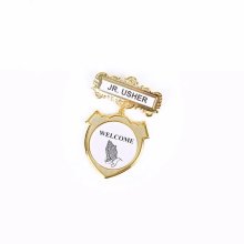 Badge Shield Jr Usher Ethnic Praying Hand Magnet