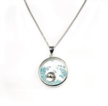 Sterling Silver Believe Charm Pendant Necklace, With 41cm Sterling Silver Chain (SP772C)