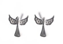 Emily Collection Sterling Silver Angel Stud Earrings (G1097)
