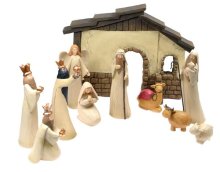 Traditional 11 Piece Nativity Set