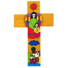 Boy with Guardian Angel Cross