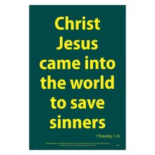Waterproof Scripture Poster: 1Ti. 1.15