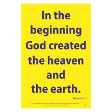 Waterproof Scripture Poster: Ge. 1.1