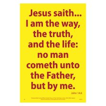 Waterproof Scripture Poster: Jn. 14.6
