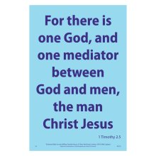 Waterproof Scripture Poster: 1Ti. 2.5